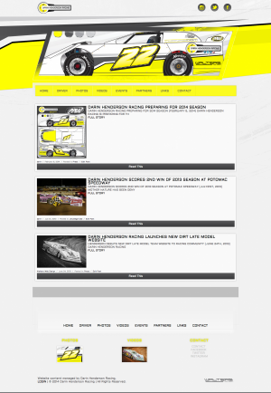 Darin Henderson Dirt LM Racing - Walters Web Design
