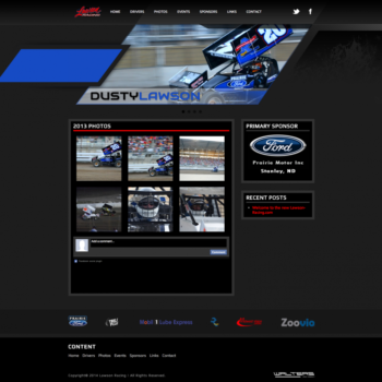 Lawson Racing - Walters Web Design ( 2014 Website Designs )