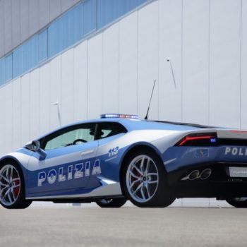 Baby Blue Lamborghini Police Car Huracn LP 610-4 Polizia Car