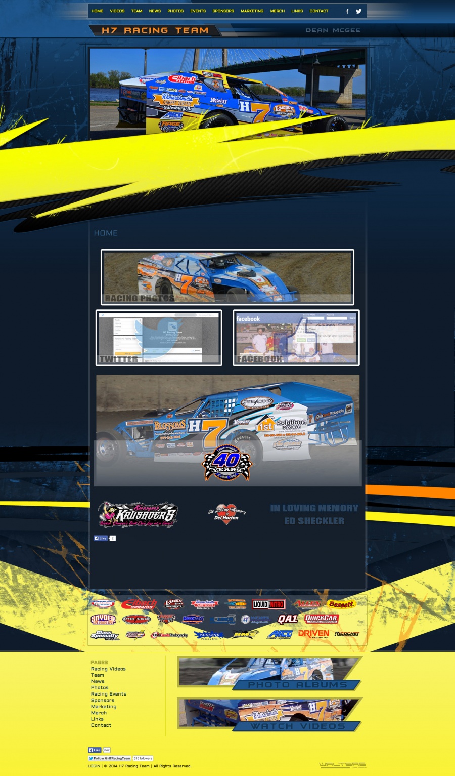 H7 Racing Team Website Design