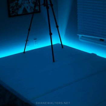 Bed In Floor Contemporary Bedroom Project Photos 9804 Light Blue LED Lights