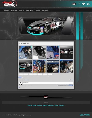 Josh White ARCA Racing Driver Website Design